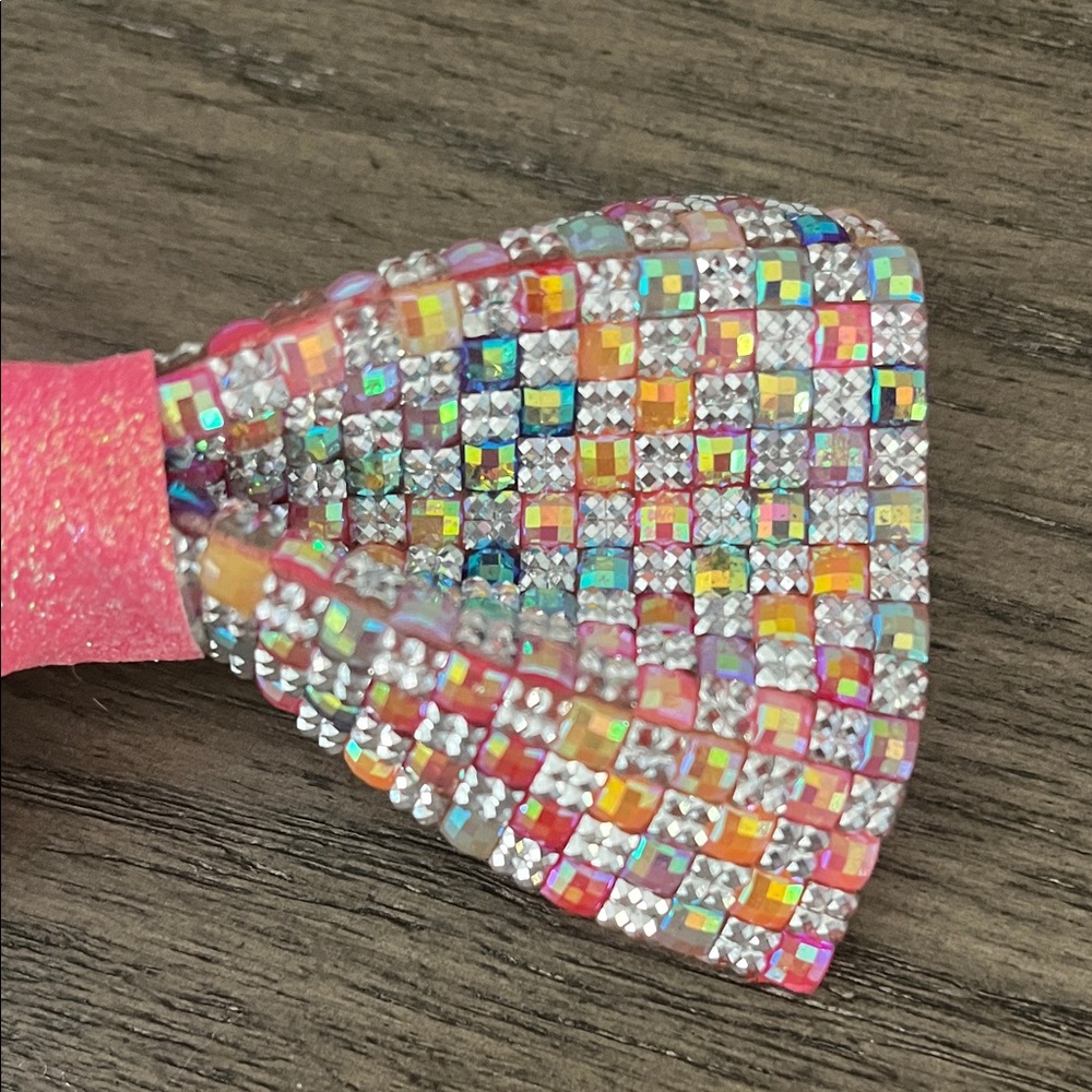Sparkling Multicolor Beaded Hair Bow for Kids - Picture 3 of 4